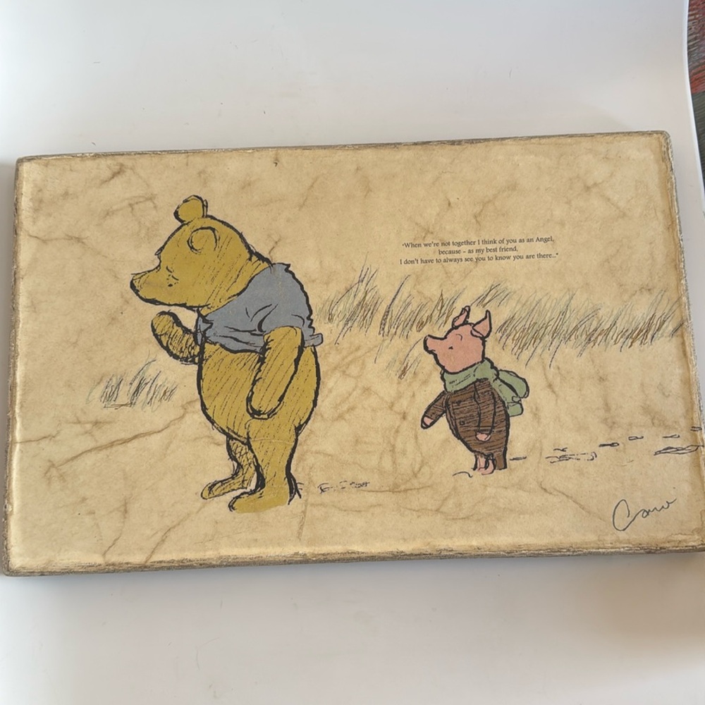 Winnie the Pooh and Piglet wall art by “An Englishman in LA”